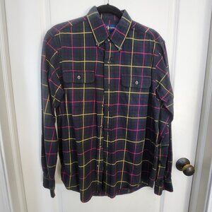 Ralph Lauren Green Plaid Flannel Button Down  - Size M